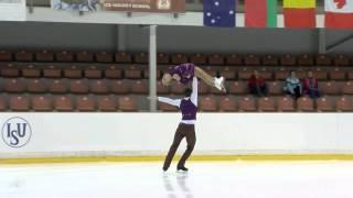 ISU 2015 Jr. Grand Prix Riga Pairs Short Program Anastasia POLUIANOVA / Stepan KOROTKOV RUS