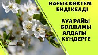 Күн жылынады алдағы күндерге арналған ауа райы болжамы.