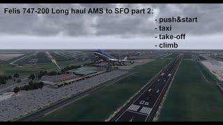 Felis 747-200 Long haul using INS - part 2 of 4 'from pushback to TOC'