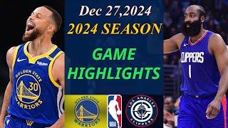 Golden State Warriors vs LA Clippers Full Game Dec 27,2024 | NBA TODAY