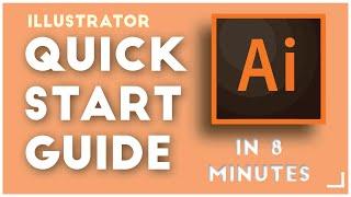 Adobe Illustrator 8 Minute QUICKSTART Guide 2021 | Basics for Beginners