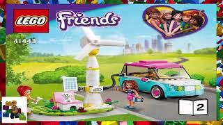LEGO instructions - LEGO Friends - 41443 - Olivia's Electric Car (Book 2)