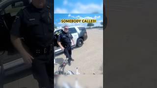 Biker gets caught doing wheelies at a school 