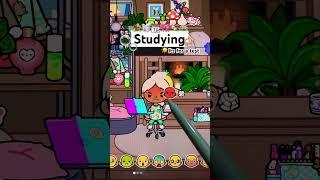 Toca boca roleplay studying for a test🫶🫧 #tocaboca #tocalifeworld #aesthetic #tocaroutine