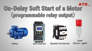 On-Delay Soft Start of a Motor #howto #softstarter #accontactor