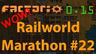 Factorio Railworld Marathon #22 - high-tech (yellow) science packs