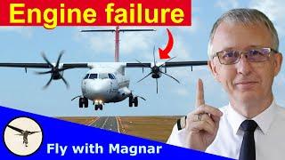 ATR 72-600 engine failure procedure