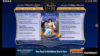 Aladdin 2 & 3 DVD Website (2004-2005)