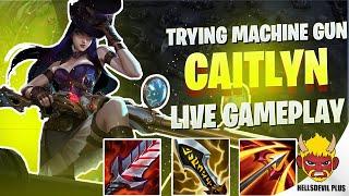 Trying Machine Gun Caitlyn - Wild Rift HellsDevil Plus Gameplay