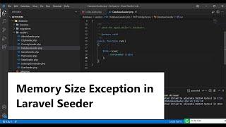 Laravel Solutions | Allowed Memory Size Exhausted Try to Allocate 262144 bytes