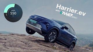 Tata Harrier Electric Officially Teased: 600 Kms Range, Extreme Off Roading & Launch ? All Details !