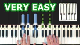 Somewhere Over The Rainbow - VERY EASY Piano Tutorial (Israel) - How To Play (Synthesia)