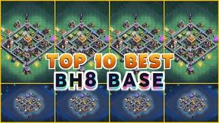 TOP 10 UNBEATEN BUILDER HALL 8 BASE  || BH8 BASE WITH LINK || BH8 BASE LAYOUT || BH8 2023