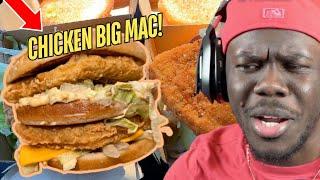 McDonald's NEW Chicken Big Mac Food Review Reaction!