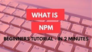 What is npm? In 2 minutes - npm tutorial for beginners