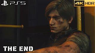 RESIDENT EVIL 2 Remake (PS5) Gameplay Walkthrough The End - 4k 60fps HDR - No Commentary