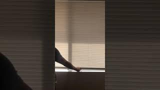 How to use blinds and open window