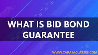 What Is Bid Bond Guarantee | Banking courses | CA RAJA CLASSES