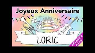 NOUVEAU Joyeux Anniversaire Loric Guitare Jazz Manouche Lorik Loryc Loryk