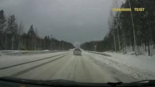 between the Ural mountains Kirovgrad road from Upper Tagil