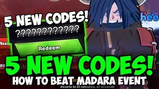 [5 New OP Codes!] How to Beat NEW MADARA Event in Anime Last Stand!