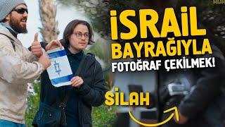 TÜRKİYE'DE İSRA*L BAYRAĞIYLA FOTOĞRAF ÇEKİLMEK! - CEBİNDEN SİLAH ÇIKTI ! Şok Olacağınız Sosyal Deney