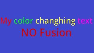 Make color changing text Without Fusion in Davinci Resolve 18