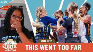  Caitlin Clark, Jacy Sheldon, Sophie Cunningham, Marina Mabrey and how the refs lost control...