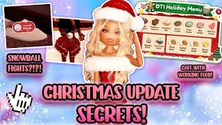 ALL HIDDEN SECRETS In the DRESS TO IMPRESS CHRISTMAS / WINTER UPDATE | roblox 