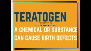 Teratogen #teratogenic #teratogens