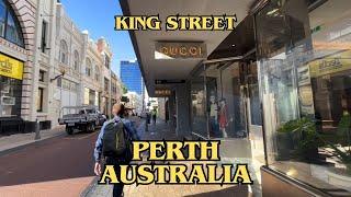 City Walking Tour Along King Street in Perth Australia 
