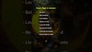 Green flags in women:#mindset #psychology #shorts