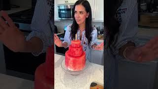 Watermelon! Pastel de sandía! #watermelon #sandia #summer #feuit #fruitcutting #yizza #fyp #fypage