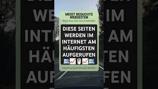 Diese Internetseiten werden am meisten benutzt | #statistik #interessant #internet