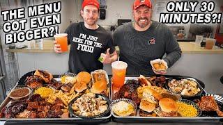 Can Big Ken’s Supersized Detroit Style BBQ Menu Challenge Be Eaten Within 30 Minutes??