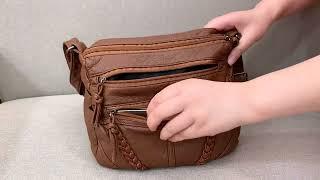 Vintage / Retro Brown Casual Women's Bags Messenger Bag 2023