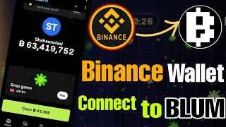 Connect Your Binance Wallet to BLUM in 1 Mint