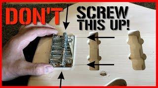 How to properly install a guitar or bass bridge (QUICK TIPS)