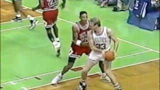 Scottie Pippen Defense on Larry Bird - 1990/91 Season