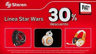 ¡Llegó El Buen Fin a Steren! - 30% de Descuento en la Línea Star Wars.