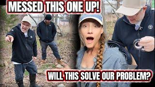 MESSED THIS ONE UP! WILL This SOLVE Our PROBLEM? Building DIY cabin Off-Grid Power Homesteading