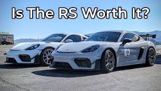 2024 Porsche 718 Cayman GT4 RS vs 2020 Porsche 718 Cayman GT4 - Track Comparison!