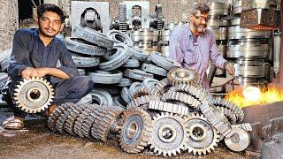 "Incredible" Process Of Making Rotavator Machine Gears