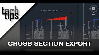 Exporting cross sections to CAD from TBC