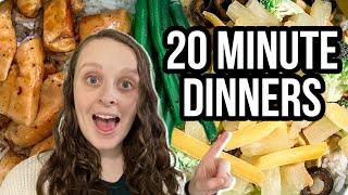 5 QUICK AND EASY 20 MINUTE MEAL IDEAS | Easy Dinner Ideas for Family