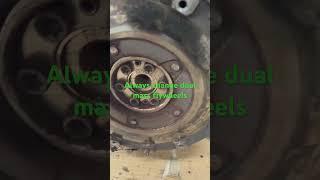 When doing a clutch on a dual mass flywheel always change the flywheel 07 mini cooper s #clutch