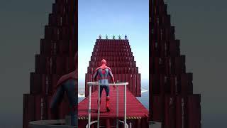 GTA 5 Epic Ragdolls | Spider-Man Jumps/Fails ep.2107 #shorts