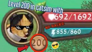 CatSim Glitches + Level 200 With No Hacks **insane**