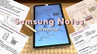 SAMSUNG NOTES - 20 features in 11 minutes!!!  in Samsung Galaxy Tab S6 Lite