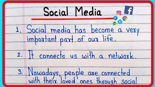 10 Lines On Social Media In English | Essay On Social Media 10 Lines | Social Media Essay Writing